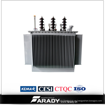 Transformador de distribución de potencia 100kVA / Transformador de aceite 1250 kVA